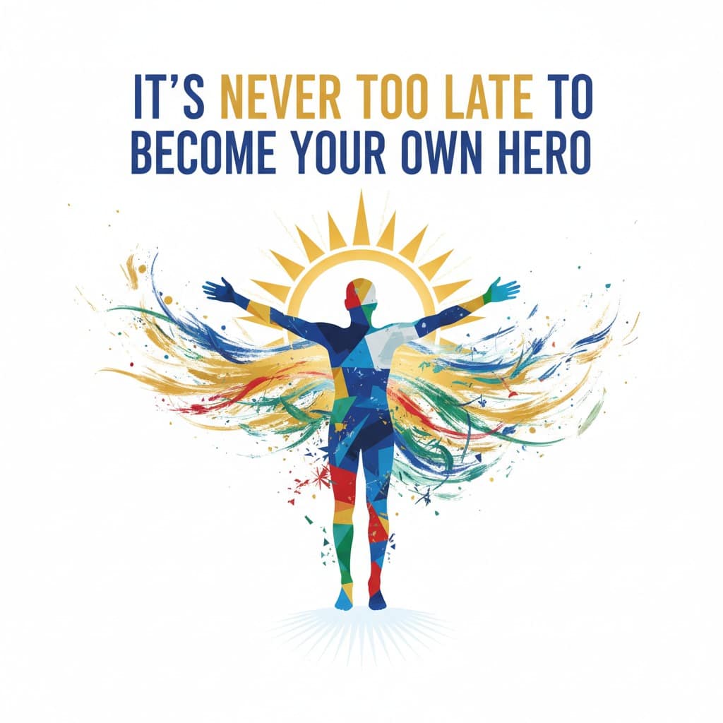 It's never too late to become your own hero