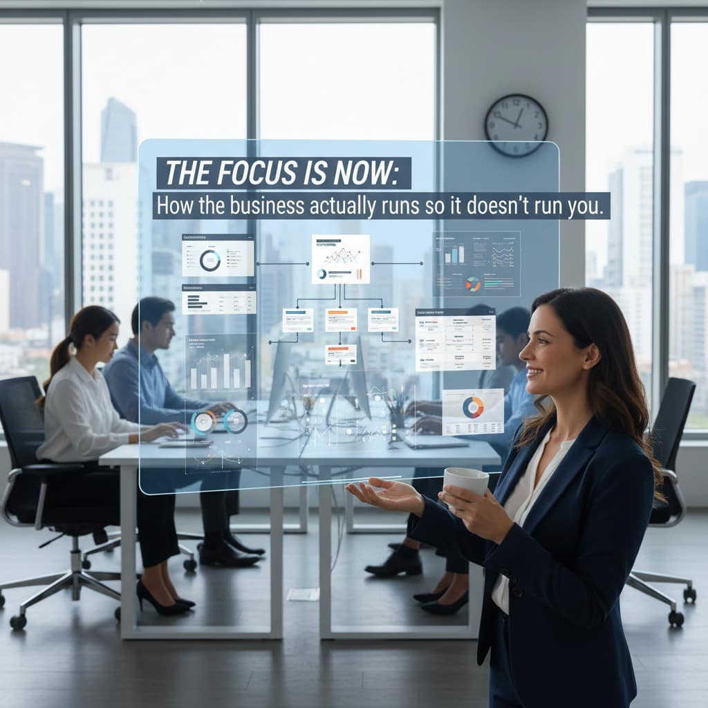 The Focus is Now: How the business actually runs so it doesn't run you.